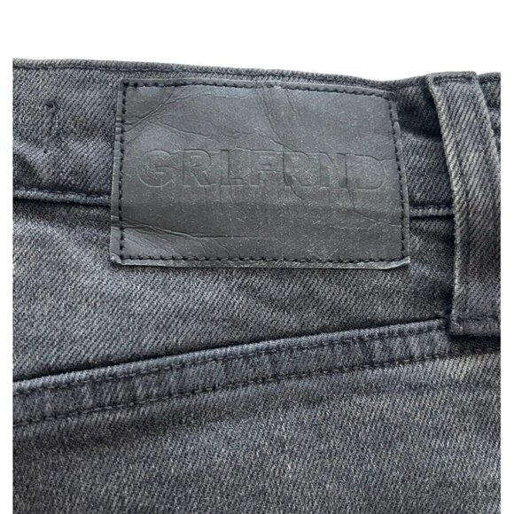 GRLFRND Womens Sz 26 Black Acid Wash High Waist Button-Fly Ankle Jeans Prototype - Picture 9 of 10